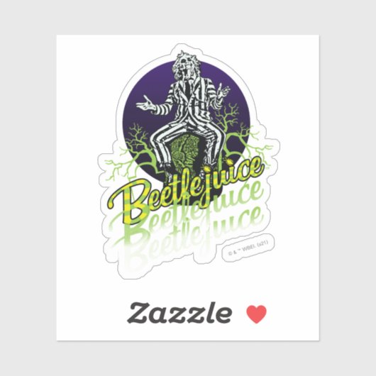 Beetlesap | Zitten op een grafsteen Sticker (Vel)