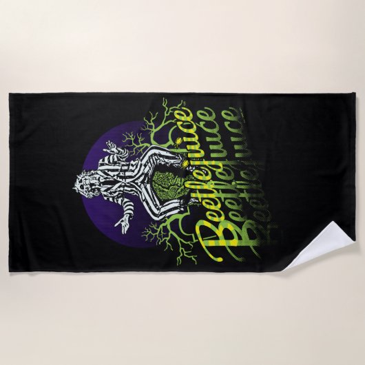 Beetlesap | Zitten op een grafsteen Strandlaken (Voorkant)