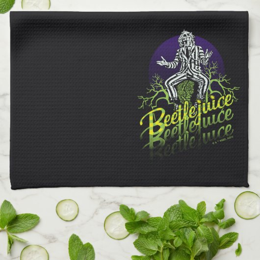 Beetlesap | Zitten op een grafsteen Theedoek (Gevouwen)