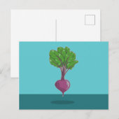 Beetroot beet plant briefkaart (Voorkant / Achterkant)