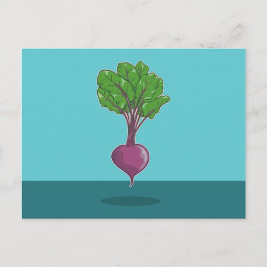 Beetroot beet plant briefkaart (Voorkant)