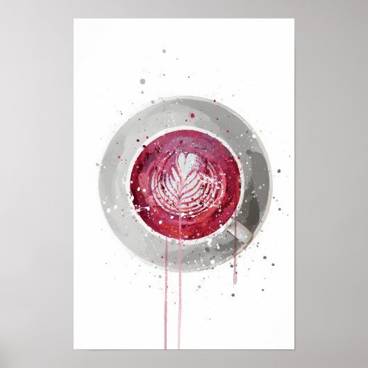 Beetroot Latte Poster (Voorkant)