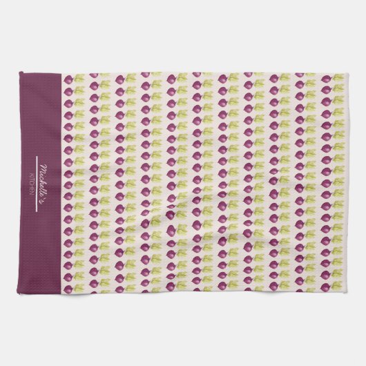 Beets in Love Waterverf illustration Kitchen Chef Theedoek (Horizontaal)