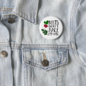 Beets Kale My Vibe niet Ronde Button 5,7 Cm (In situ)