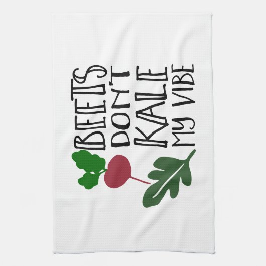 Beets Kale My Vibe niet Theedoek (Verticaal)