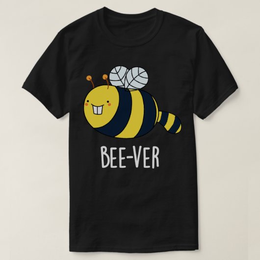 Beever Funny Animal Beaver Bee Pun 1 T-shirt (Design voorkant)