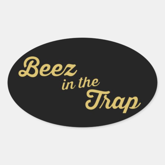 Beez in de Trap Sticker (Voorkant)