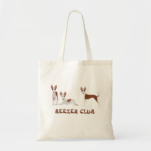 Beezer Club Ibizan Hound Podenco Tote Bag (Voorkant)