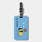 Beezheid bij bijen, gespannen keel voor het houden bagagelabel (Voorkant verticaal)