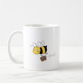 Beezheid bij bijen, gespannen keel voor het houden koffiemok (Links)