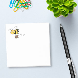 Beezheid bij bijen, gespannen keel voor het houden post-it® notes