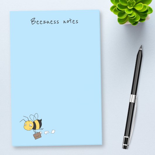 Beezheid bij bijen, gespannen keel voor het houden post-it® notes