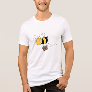 Beezheid bij bijen, gespannen keel voor het houden Tri-Blend shirt