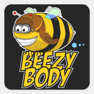 Beezy Body Bee Sticker