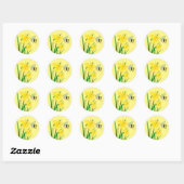 Beezy the Bee Daffodils Stickers (Vel)