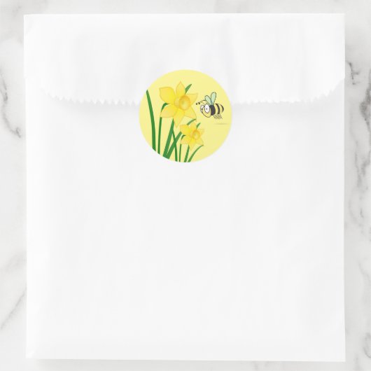 Beezy the Bee Daffodils Stickers (Tas)