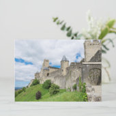 Befestigde stad Carcassonne Bedankkaart (Staand voorkant)