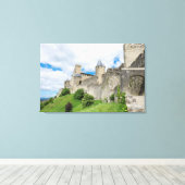 Befestigde stad Carcassonne Canvas Afdruk (Insitu (Houten vloer))