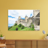Befestigde stad Carcassonne Canvas Afdruk (Insitu (Woonkamer))