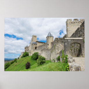 Befestigde stad Carcassonne Poster