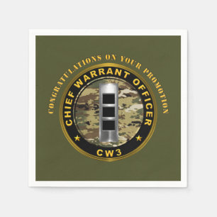Beforderd tot Chef-Warrant Officer 3 (CW3) Servet