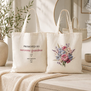 Beforderd tot geweldige oma gepersonaliseerde bood tote bag