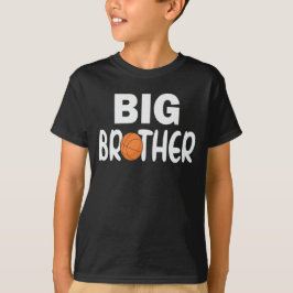 Beforderd tot grote broer peuter basketbalspeler t-shirt