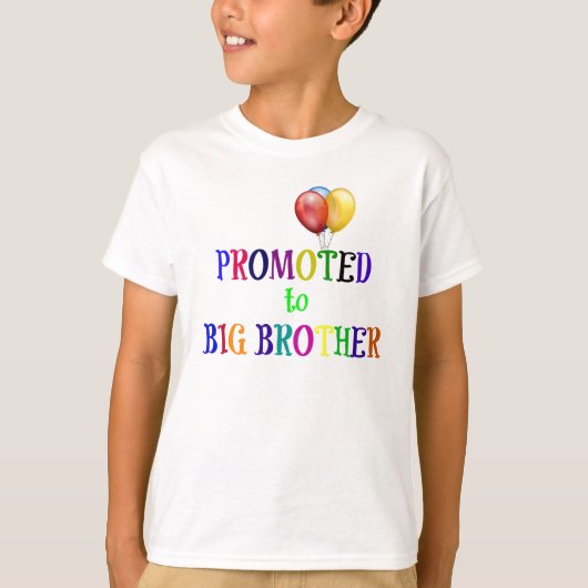 Beforderd tot grote broer t-shirt (Voorkant)