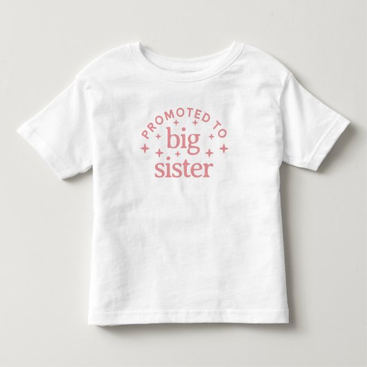 Beforderd tot grote zus kinder shirts (Voorkant)