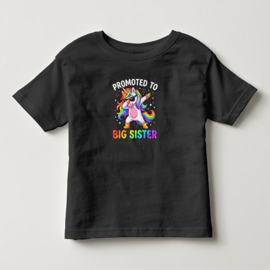 Beforderd tot grote zus peuter T-shirt (Voorkant)