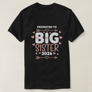 Beforderd tot grote zus Schattig 2026 Baby T-shirt