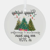 Beforderd tot kerstboom van grootouders glas ornament (Achterkant)