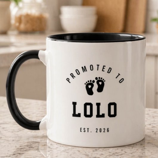 Beforderd tot Lolo Nieuw Opa Mokkop Mok