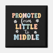 Beforderd tot middelste broer zus peuter baby aank magneet (Voorkant)