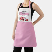 Beforderd tot oma lievebug ladybugs roze schort (Insitu)