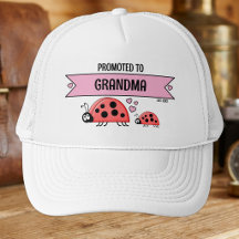 Beforderd tot oma lieveheersbeestjes wit roze