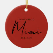 Beforderd tot Oma Mimi Kerstsouvenir Keramisch Ornament (Voorkant)