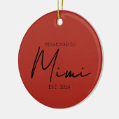 Beforderd tot Oma Mimi Kerstsouvenir Keramisch Ornament (Links)