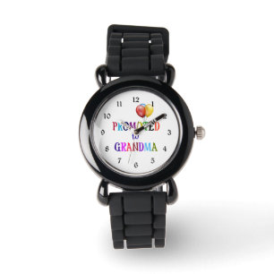 Befördert tot oma, kleurrijk ontwerp horloge