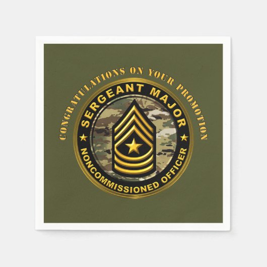 Beförderung tot Sergeant Major SGM Servet (Voorkant)