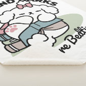 Before Bedtime with My Pup – Book and Dog Lover  Sherpa Deken (3/4)