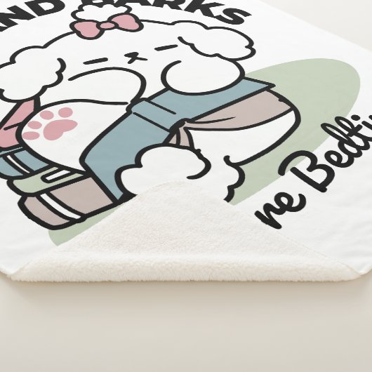 Before Bedtime with My Pup – Book and Dog Lover  Sherpa Deken (3/4)