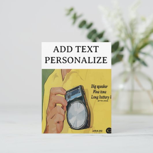 Before Cell Phone, Transistor Radios Briefkaart (Staand voorkant)