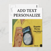 Before Cell Phone, Transistor Radios Briefkaart (Voorkant / Achterkant)