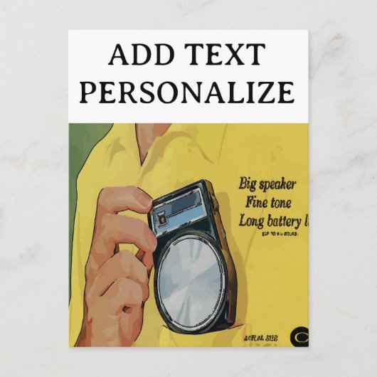 Before Cell Phone, Transistor Radios Briefkaart (Voorkant)