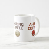 Before During After Coffee Mood Vector Art Koffiemok (Voorkant rechts)