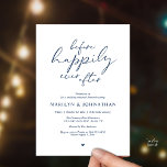 Before Happily Ever After, Romantic Rehearsal Kaart<br><div class="desc">Announce your happily ever after in style with our modern theme design (Before Happily ever after) wedding rehearsal dinner celebration invitation card. It is ideal for couples who have decided to celebrate the night before their big day. With its sophisticated yet playful design, this invitation is sure to set the...</div>