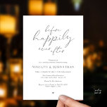 Before Happily Ever After, Romantic Rehearsal Kaart<br><div class="desc">Announce your happily ever after in style with our modern theme design (Before Happily ever after) wedding rehearsal dinner celebration invitation card. It is ideal for couples who have decided to celebrate the night before their big day. With its sophisticated yet playful design, this invitation is sure to set the...</div>