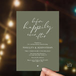 Before Happily Ever After, Romantic Rehearsal Kaart<br><div class="desc">Announce your happily ever after in style with our modern theme design (Before Happily ever after) wedding rehearsal dinner celebration invitation card. It is ideal for couples who have decided to celebrate the night before their big day. With its sophisticated yet playful design, this invitation is sure to set the...</div>