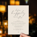 Before Happily Ever After, Romantic Rehearsal Kaart<br><div class="desc">Announce your happily ever after in style with our modern theme design (Before Happily ever after) wedding rehearsal dinner celebration invitation card. It is ideal for couples who have decided to celebrate the night before their big day. With its sophisticated yet playful design, this invitation is sure to set the...</div>